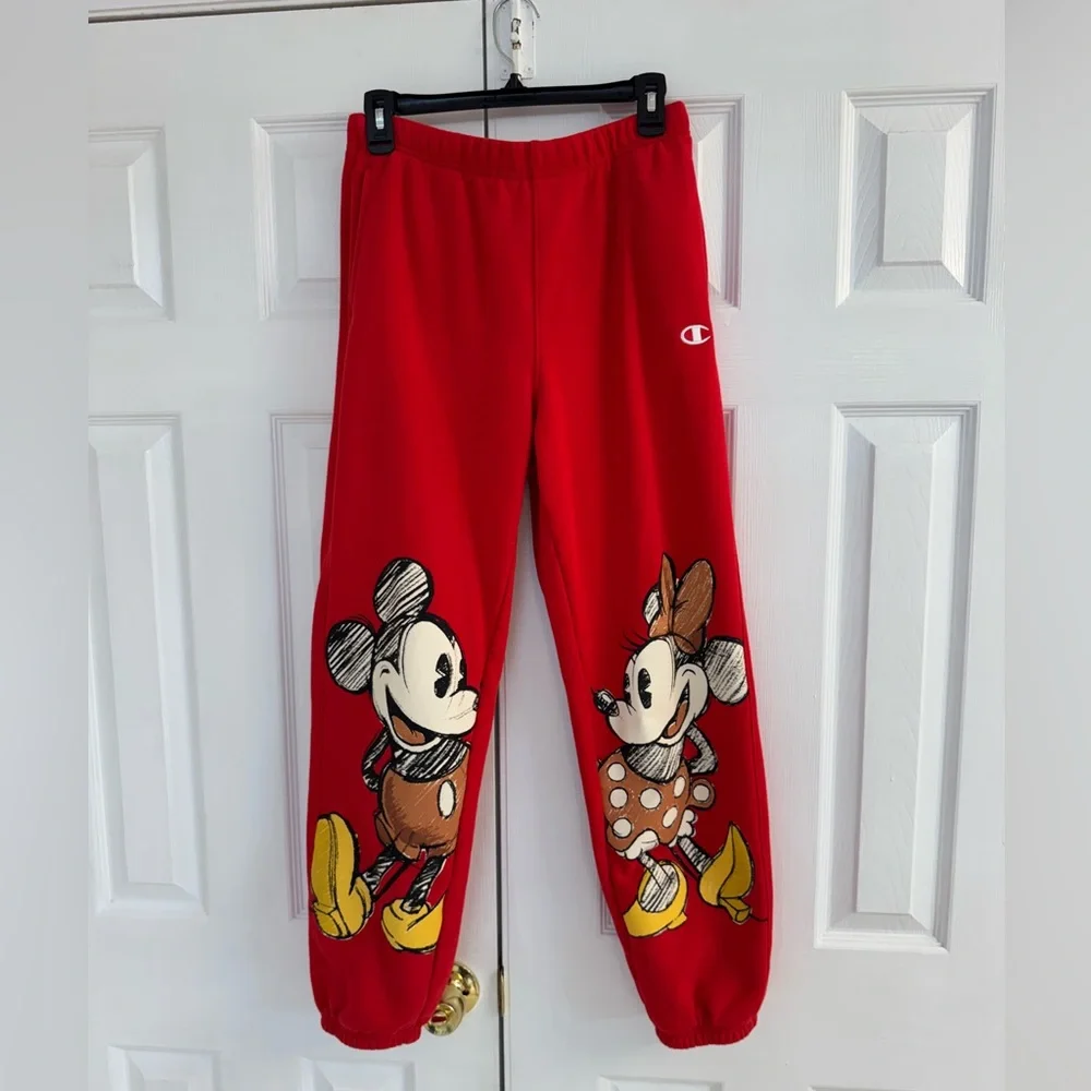 Champion: Like New - Red Disney Mickey & Minnie Hoodie and Pants Set Size Medium - Picture 3 of 3